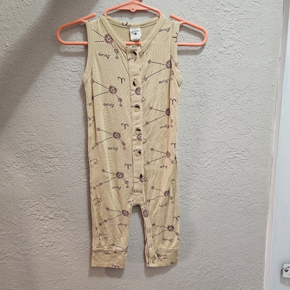 Kate Quinn Sleeveless Baby Romper Aries Print